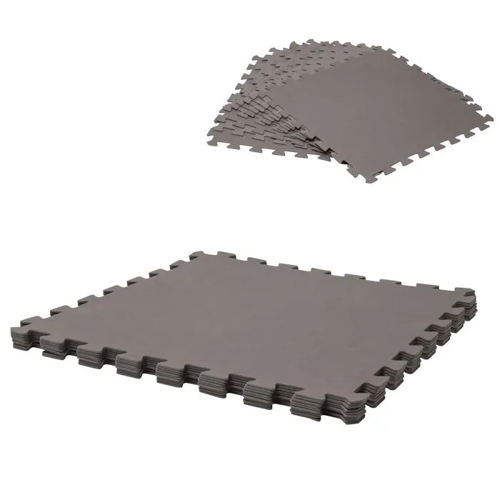 Dalle pour piscine imprimé taupe 50x50cm 3mm 9 pièces WERKA PRO