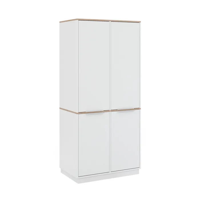Vicco Étagère à dossiers Blanc 82x179cm avec 6 étagères
