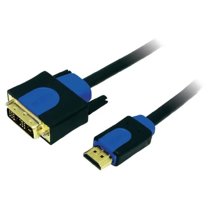 Câble adaptateur LogiLink CHB3102 HDMI vers DVI-D 2,00 m noir