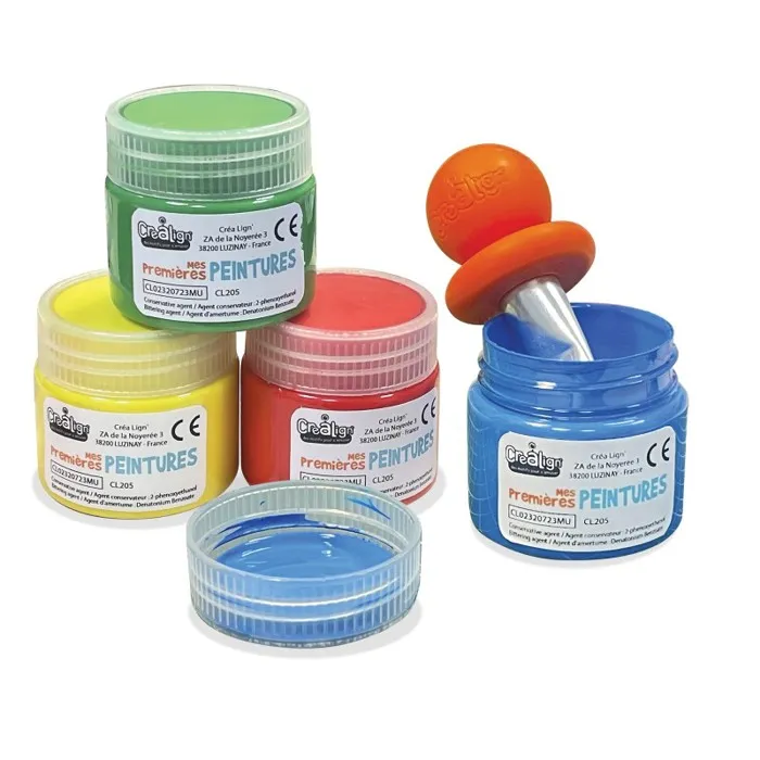 Coffret Peinture Crealign Mes Premières Peintures 4 Pots Multicolor