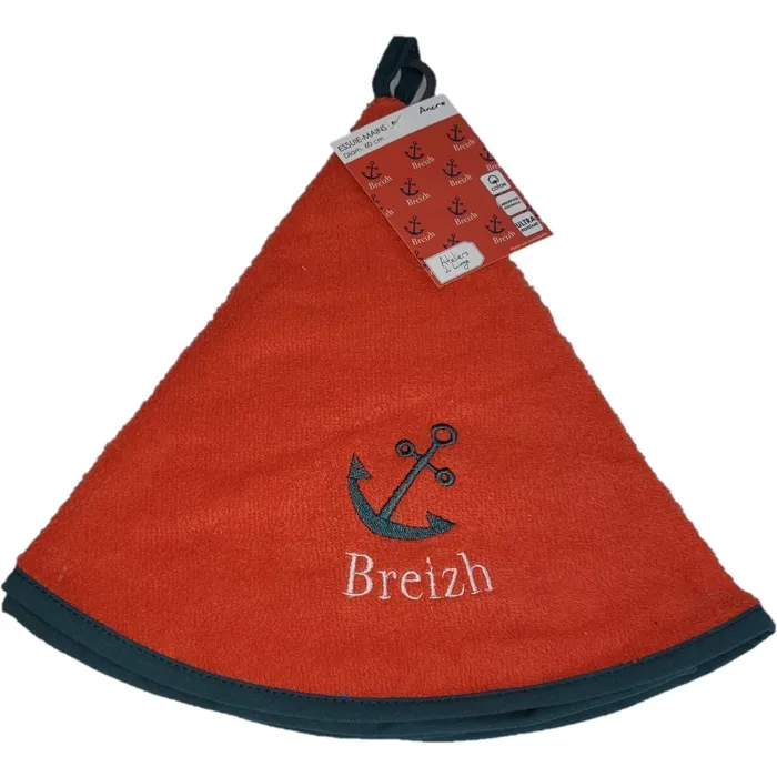 Essuie Mains Torchon Rond Ancre Breizh
