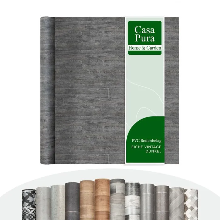 Sol PVC Vancouver Sur Mesure, Lame Vinyle Effet Bois, 100 x 100 cm