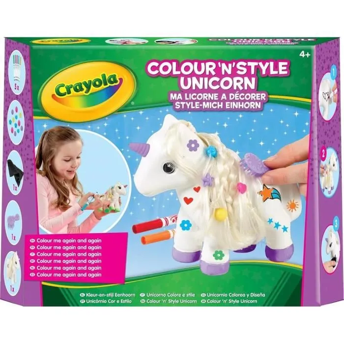 Coffret Colour'n'Style Unicorn CRAYOLA