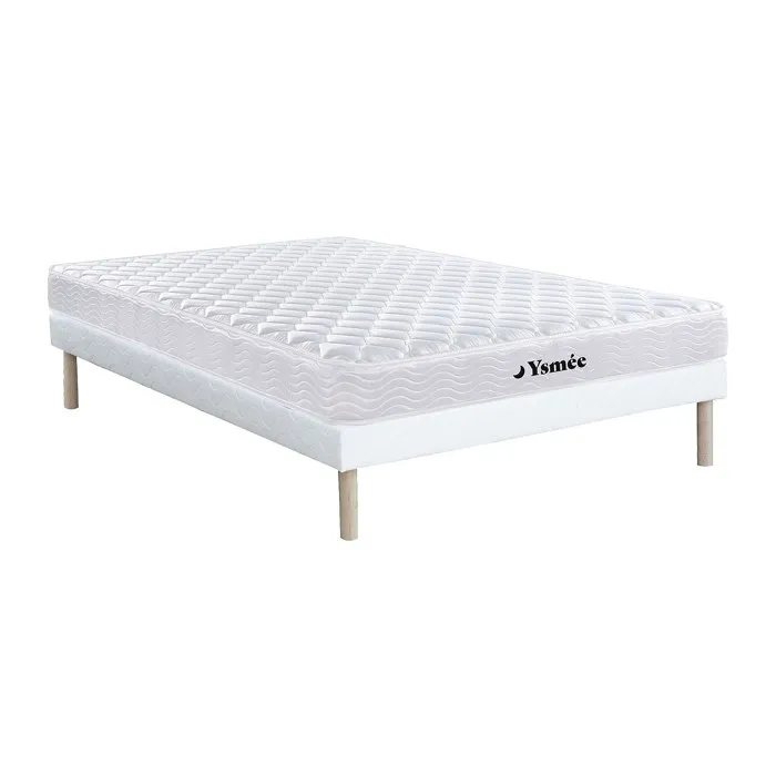 Ensemble 160 x 200 cm sommier + matelas ressorts et mémoire de forme ép.15cm - WOLKENLOS de MORGENGOLD