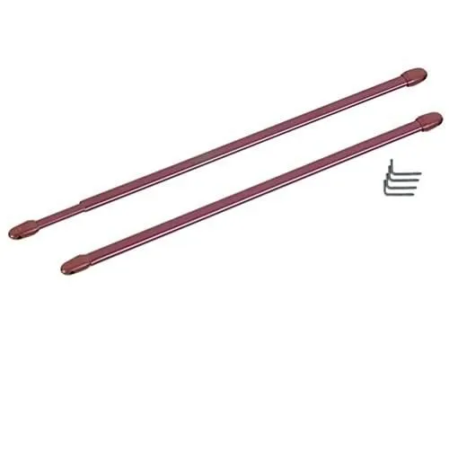 MOBOIS Tringle plate extensible 30/50 cm - Marron - Blister de 2
