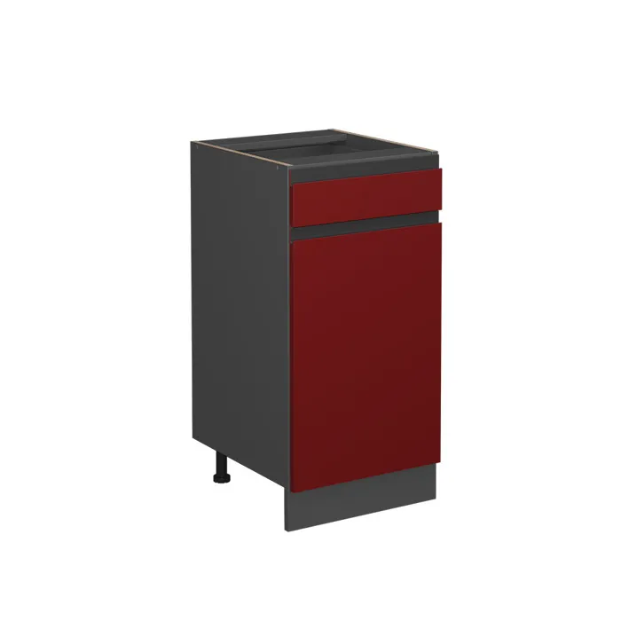 Vicco Meuble cuisine Rouge 40cm J-Shape, sans PT