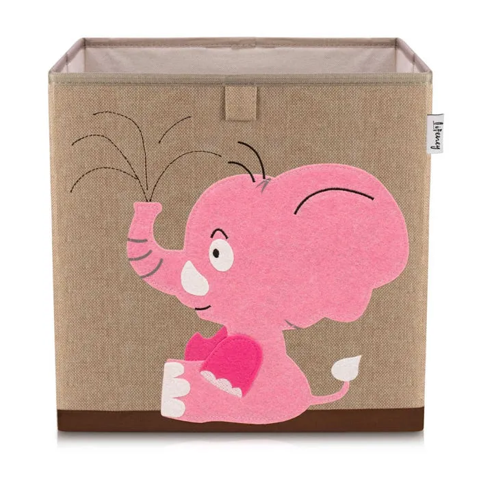 Boîte De Rangement En Tissu Enfant "éléphant ", Compatible Ikea