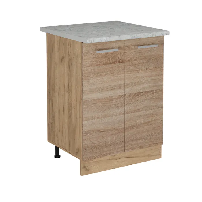 Vicco Meuble bas de cuisine Sonoma 60cm PT Marbre