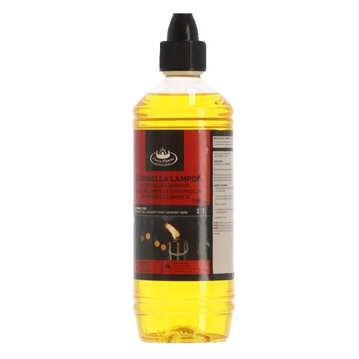 Huile De Lampe Bio À La Citronnelle - Jaune - 0,75l