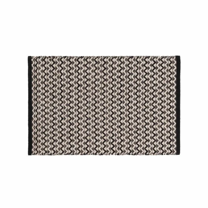 Tapis Déco Fantaisie "chasca" 60x90cm Noir