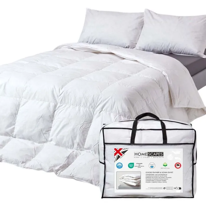 Homescapes Couette Été En Duvet Et Plumes D'Oie 4.5 Tog, 240 X 220 Cm