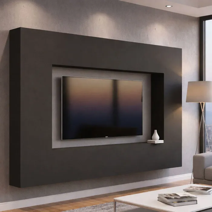 Élément Mural Dgirm, 260x30h180 Cm, Anthracite