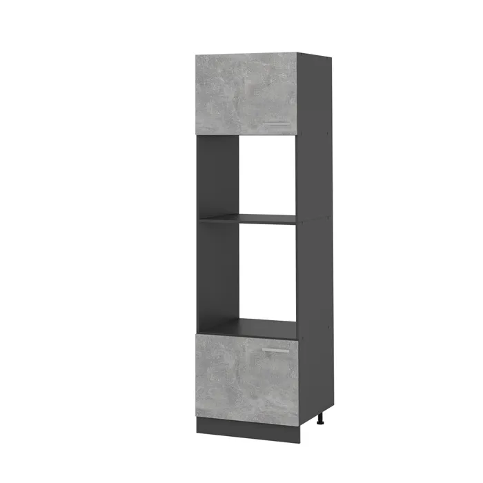 Vicco Armoire micro-ondes Béton 60cm