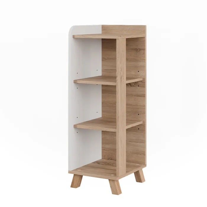 Vicco Étagère de salle de bain Sonoma/blanc 30x90cm avec 4 étagères