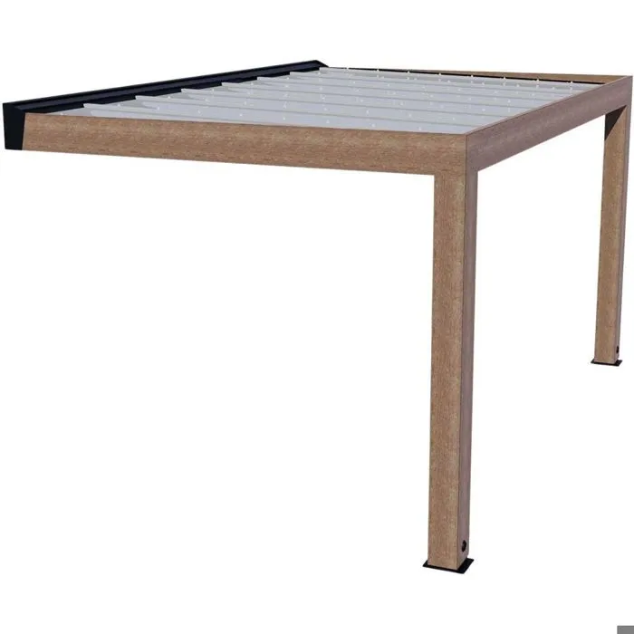 Pergola adossée bois Helsinki Canopia 3 x 5,3 m