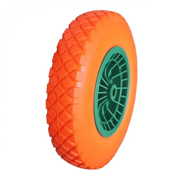 Roue increvable pour brouette 38.5 x 9 cm - Axe 20 mm - Linxor