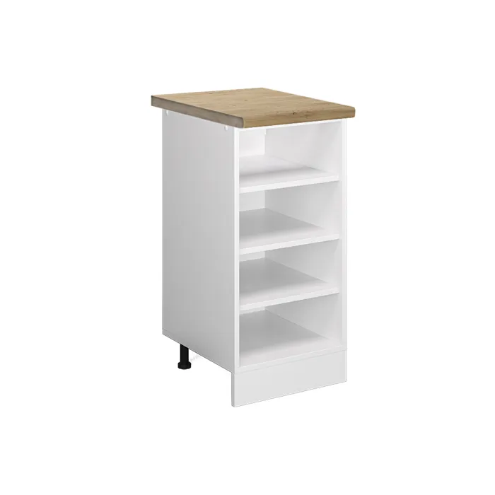 Vicco Etagère de cuisine Blanc/Blanc 40cm plan de travail Chêne doré