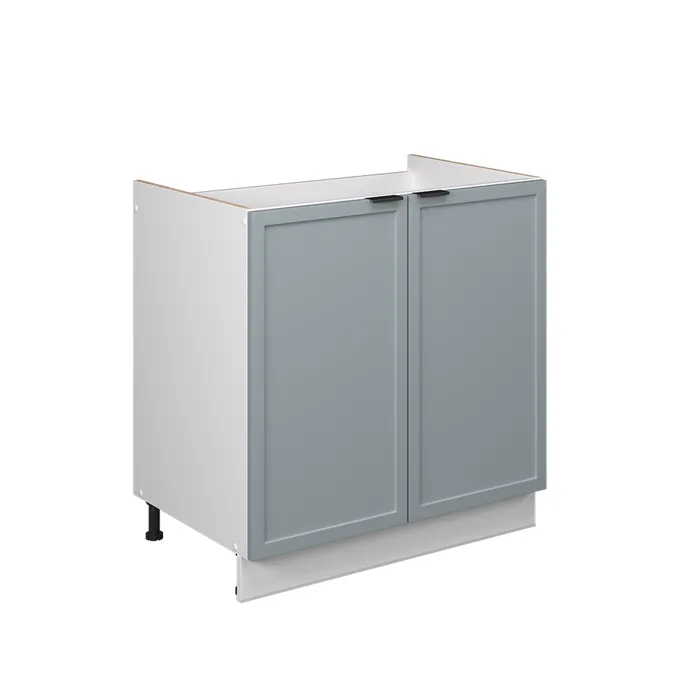 Vicco Meuble bas sous-évier Bleu clair-gris 80cm sans PT