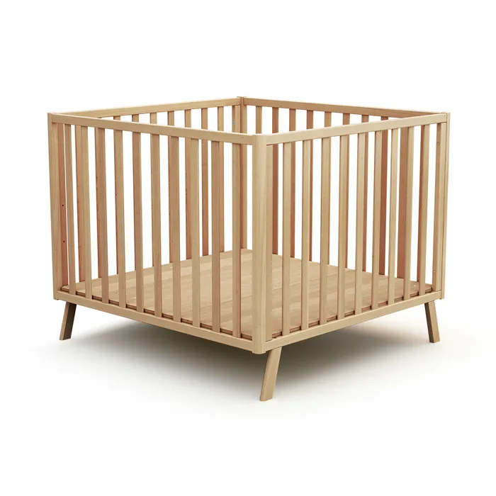 Jurababy -parc Bébé Évolutif En Bois Kasa