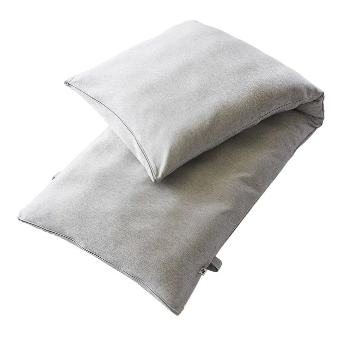 Primrose - Coussin Bain De Soleil 70x190 Déhoussable Tissu Déperlant Gris Galet