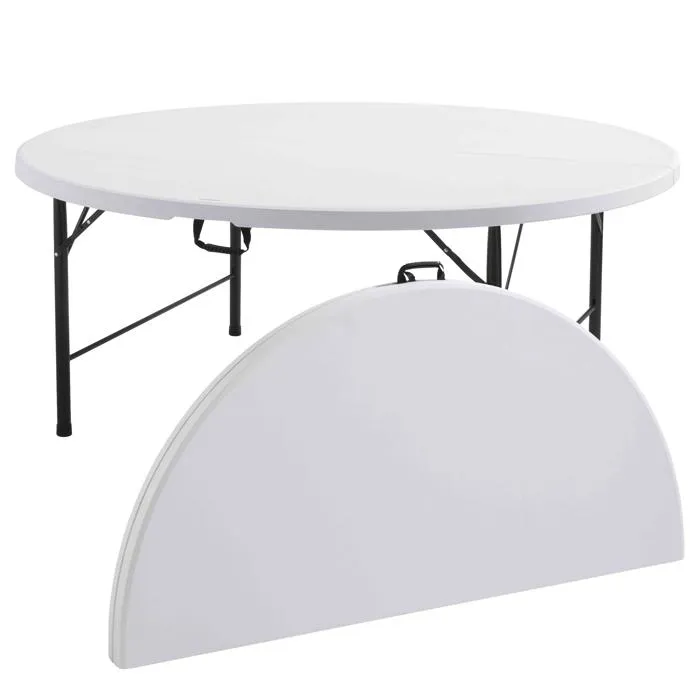 Lot De 10 Tables Rondes Pliantes 180cm