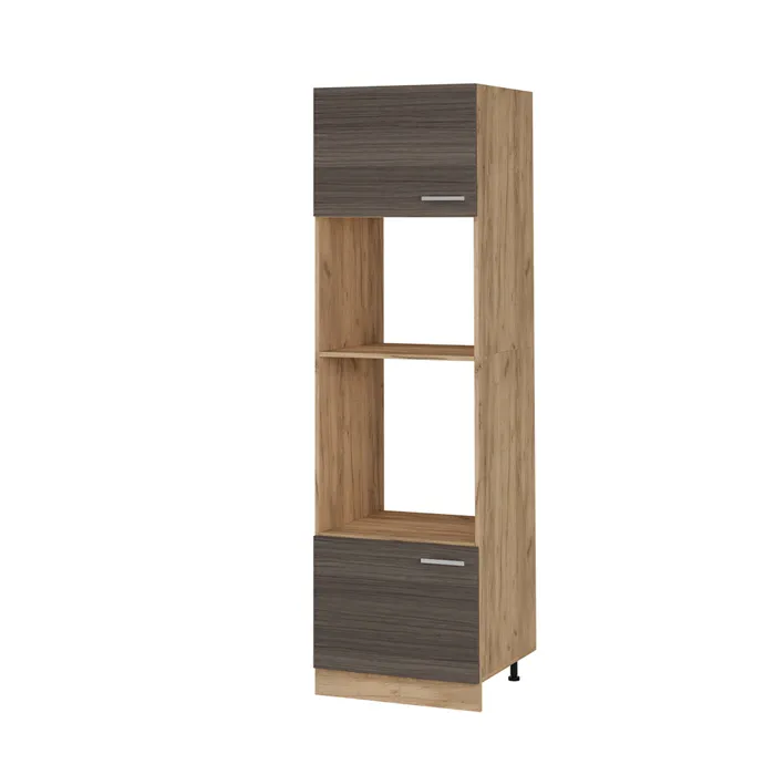 Vicco Armoire micro-ondes Gris noble 60cm