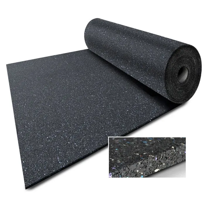 Tapis extérieur en caoutchouc, découpé sur mesure, 5 mm d'épaisseur 60 x 500 cm