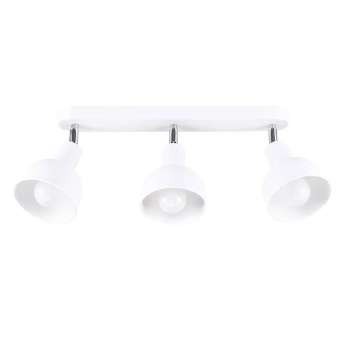 Plafonnier en Acier - ELARA - Blanc - IP20 - Max 15W LED - E27 - Style Grenier