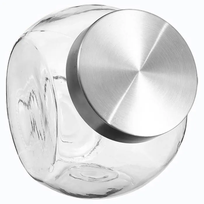 Bocal Verre À Bonbons Couvercle Inox 2,1l - 5five