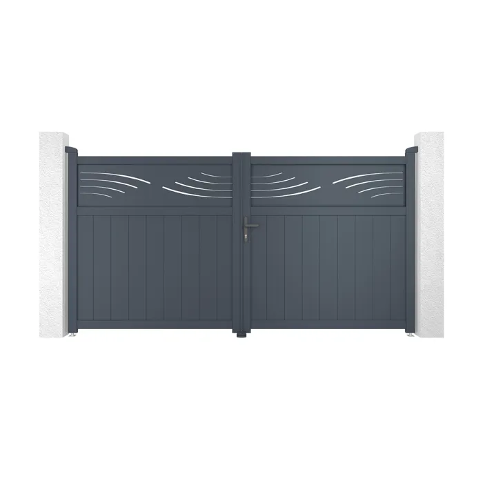 Portail battant 3m HALTI H.160cm gris