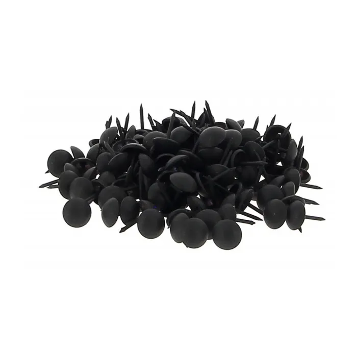 Clous Tapissier Rond En Ø 11 Mm Coloris - Cr Noir Mat
