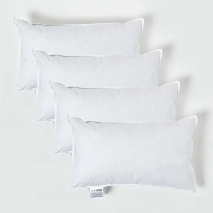 Coussin De Garnissage En Plumes De Canard, 30x50cm Lot De 4 - Homescapes