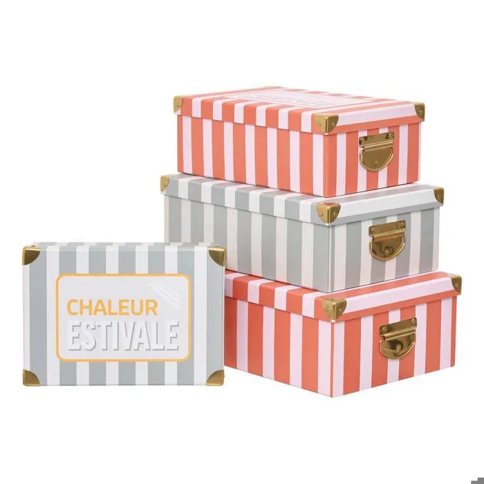 4 Boîtes Box' L28/31,5/36/40cm - 5five