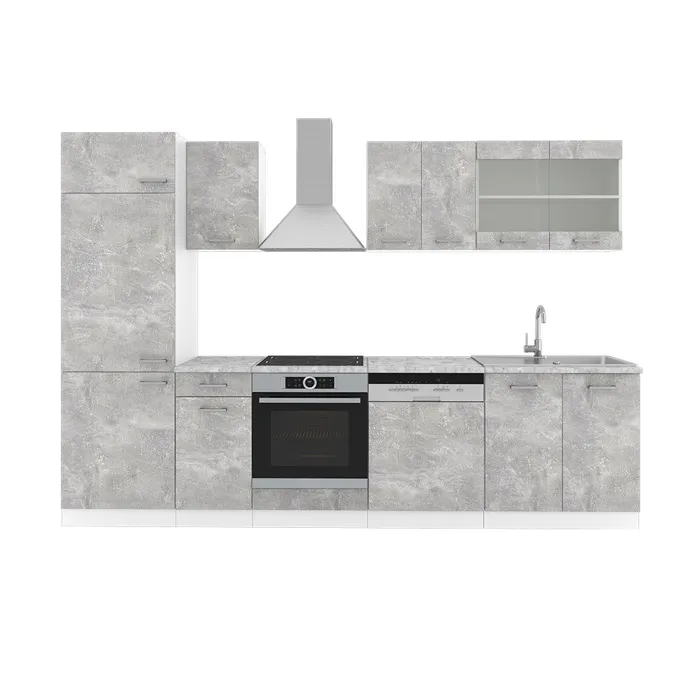 Vicco Cuisine Béton 300cm, PT Marbre