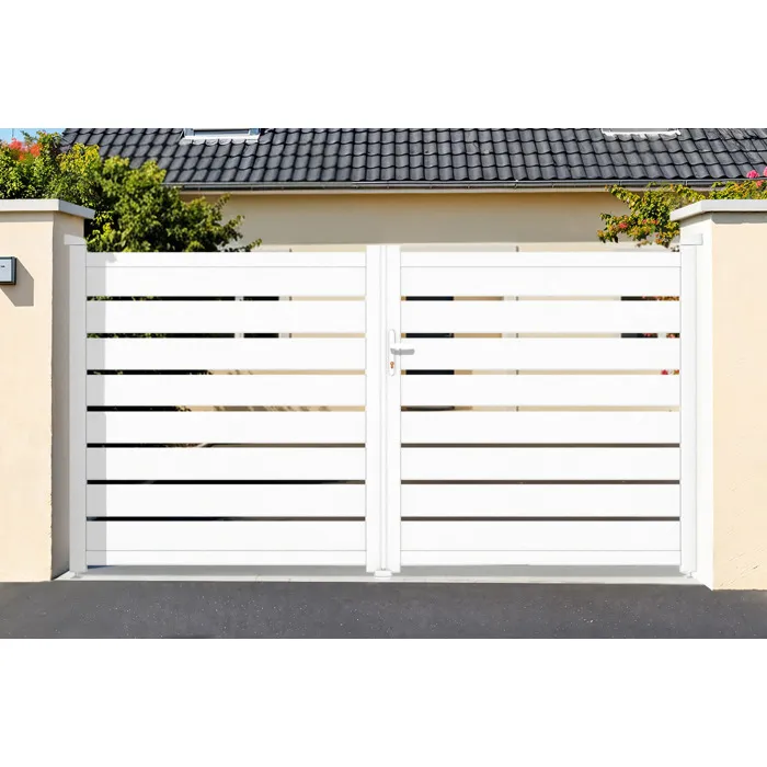 Portail battant 3m VOGEL H.160 aluminium blanc