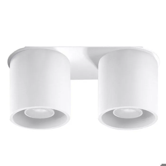 Plafonnier en Aluminium - ORBITUM - Blanc - IP20 - Max 10W LED - GU10 - Style Moderne