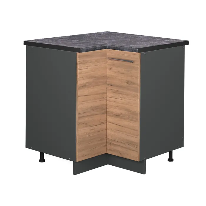 Vicco Meuble dangle Chêne de force doré 80.5cm, PT Anthracite