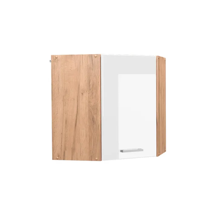 Vicco Elément haut de cuisine Blanc Haute brillance 57cm