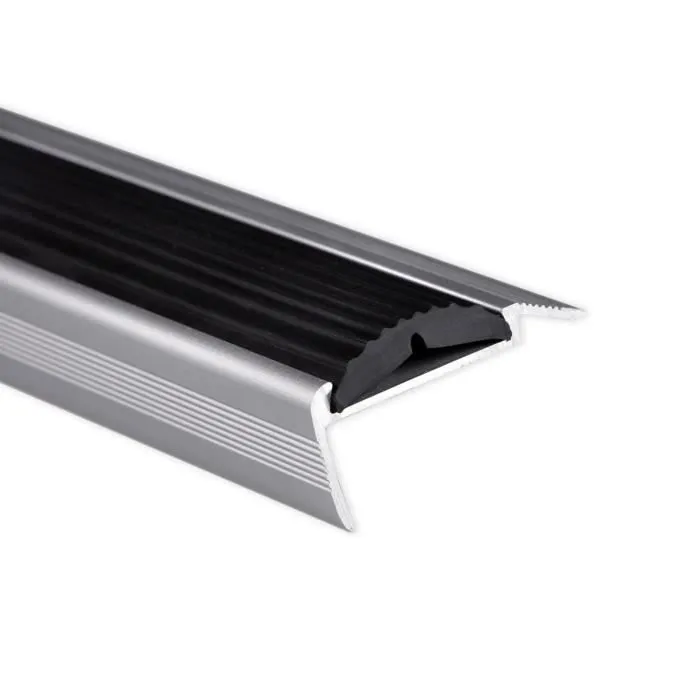 Casa Pura - Seuil D'Escalier Avec Simple Caoutchouc Power Grip Longueur: 134 Cm Autocollant Noir