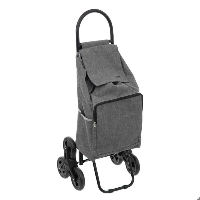 Chariot De Course 6 Roues "nomade" Métal Gris - 5five