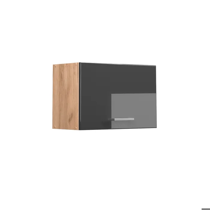 Vicco Elément haut de cuisine Anthracite Haute brillance 60cm Plat