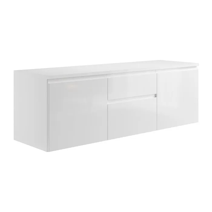 Meuble sous vasque suspendu - Blanc - 150 cm - JIMENA II