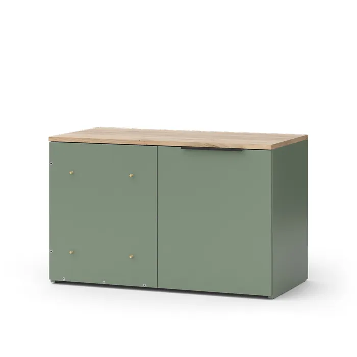 Vicco Commode Vert 80x50cm avec porte
