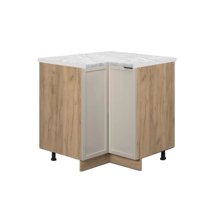 Vicco Meuble bas dangle GrisBeige 80.5cm, PT Marbre
