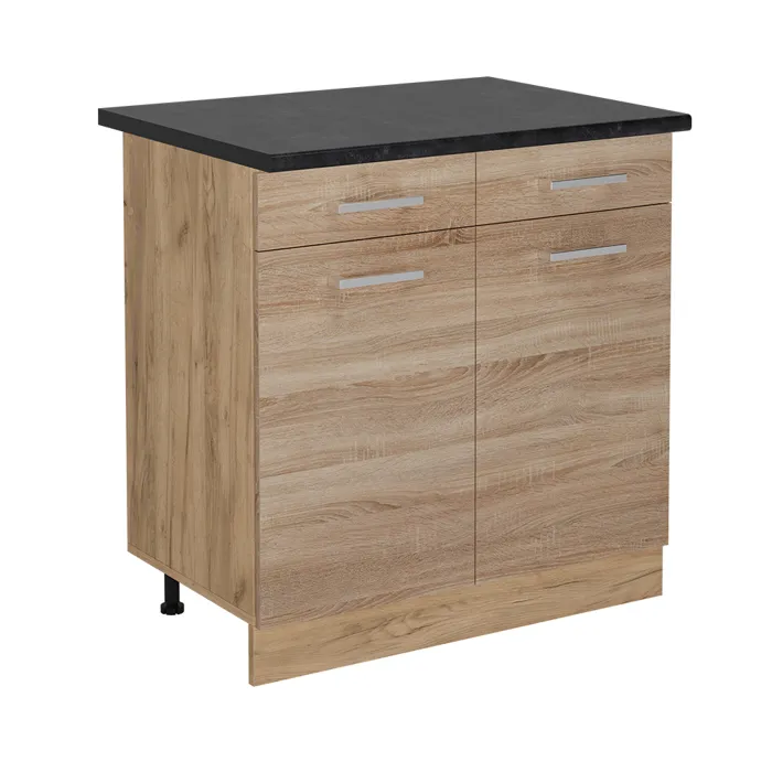 Vicco Meuble cuisine Sonoma 80cm, PT Anthracite