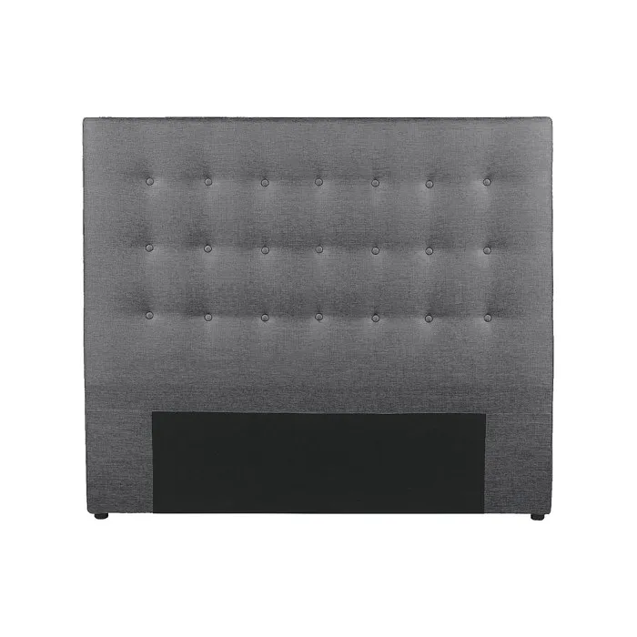 Tête de lit capitonnée - 160 cm - Tissu - Gris - FRANCESCO