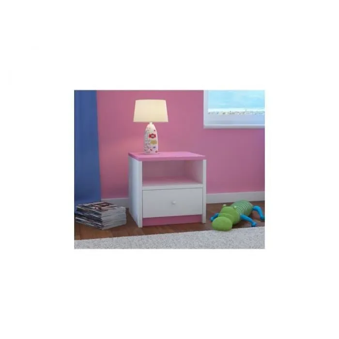 Table de chevet enfant - pivoine