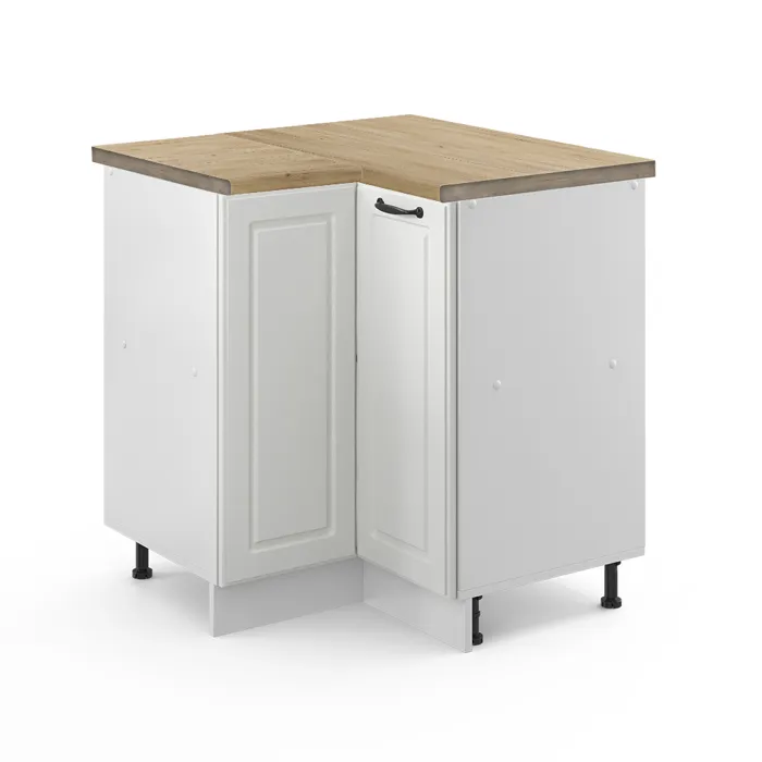 Vicco Meuble dangle Blanc campagne/Blanc 75.6cm plan de travail Chêne doré