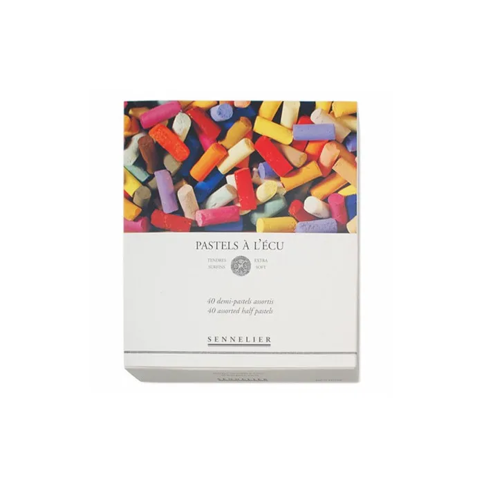 Etui Pastels 'a L'écu' - 40 Demi-pastels
