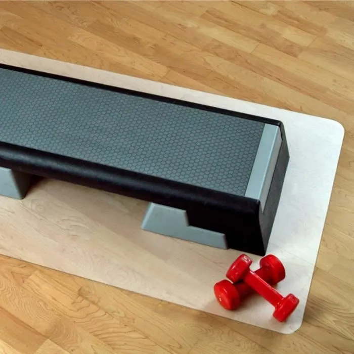 Sous-tapis pour appareils de Sport Résistant Semi-transparent 90 x 90 cm - Floordirekt